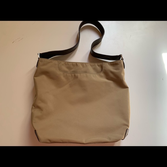 TUMI khaki tan satchel shoulder bag - Picture 2 of 14
